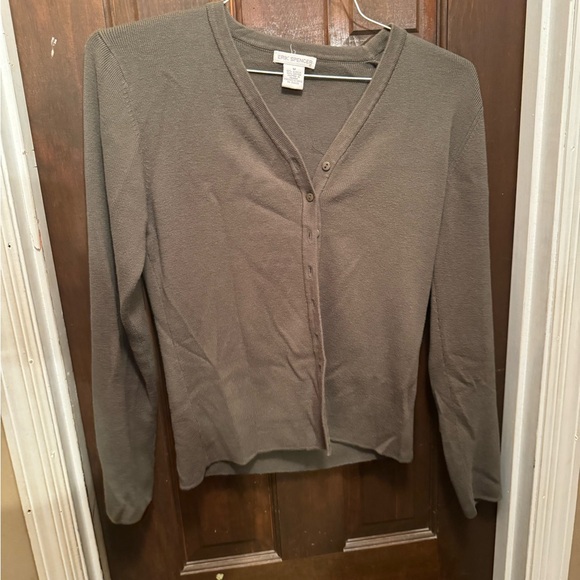 Women’s Medium Erik Spencer Green Button Down Long Sleeve Cardigan - Picture 9 of 9